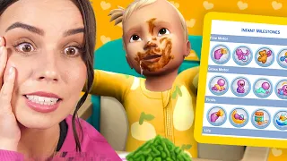 Unlocking all my infant's milestones - The Sims 4 Growing Together (pt 3)