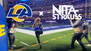 Nita Strauss Los Angles Rams Halftime Recap!