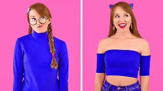 TRUQUES DIY PARA ROUPAS || Ideias De Transformação De Roupas Para Garotas Por 123 GO!