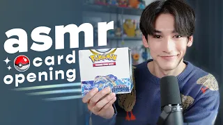 ASMR Pokemon Card Opening | Silver Tempest Booster Box {crinkle sounds, card shuffling}