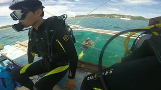 Scuba diving try