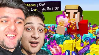 Minecraft მაგრამ როცა ვჭამ OP ნივთებს ვიღებ!