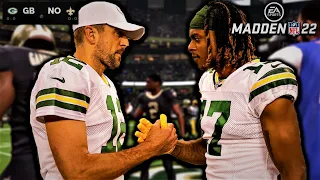 Rodgers and Adams Connection! Packers Franchise vs Saints | Madden 22 PS5 Gameplay