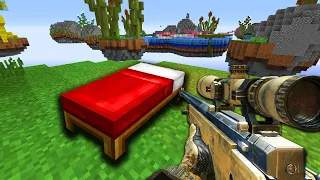 Hypixel Bedwars with GUNS (+ trolling)