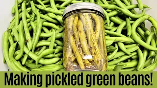 Making Pickled Green Beans! Dilly Beans!