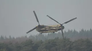 RNLAF Chinook CH47 (D472) low flying | Ede Netherlands (In 4K) Aviation Spotting 🚁 .