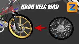 TUTORIAL CARA GANTI VELG MOD MOTOR DI ZMODELER ANDROID!! [gta sa]