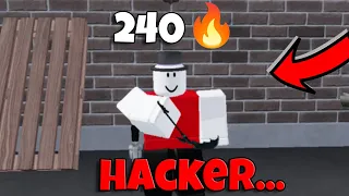 i RUINED a hackers 240 WIN STREAK in Murderers vs Sheriff's duels....
