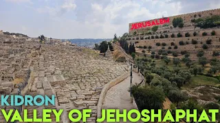 JERUSALEM KIDRON VALLEY Valley of JEHOSHAPHAT Silent Walk May2024. Holyland Israel