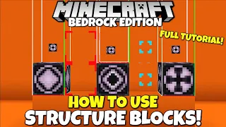 How To Use Structure Blocks In Minecraft Bedrock! Tutorial (Everything You Need To Know)