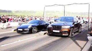 PORSCHE 911 CARRERA S TURBO vs BMW X6M G-POWER