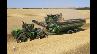Wheat Harvest at Crossroad Farms in Indiana