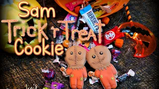 Sam Trick 'r Treat Cookie | Satisfying Cookie Decorating | Halloween Cookie