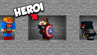 speedrunner vs 2 caçadores, somos super heróis no minecraft