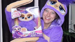 Zuru Pets Alive FiFi The Flossing Sloth Unboxing Review