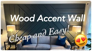 Wood Trim Accent Wall - Cheap and Easy!! - DIY