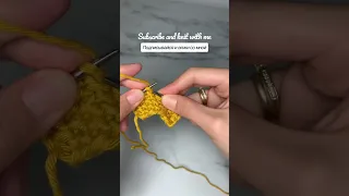 The simplest knit stitches pattern / Самый простой узор спицами