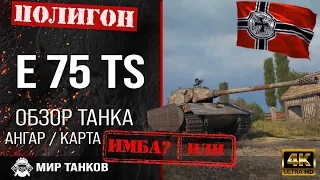 Обзор E 75 TS гайд тяжелый танк Германии | перки e 75 ts | бронирование Е 75 ТС оборудование