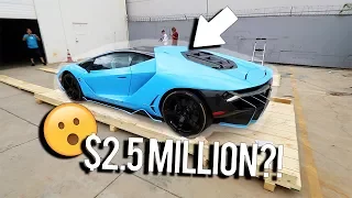 Unboxing a $2.5M Lamborghini Centenario!!