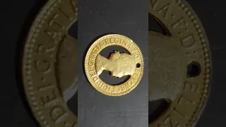 Unique half penny Queen Elizabeth II 1967 UK
