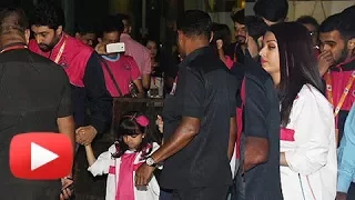 Aaradhya Joins Abhishek And Aishwarya Rai Bachchan At The Pro Kabaddi League's Match