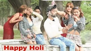 Extra Hand Prank on Cute Girl with The help Of Holi Festival | Epic Reaction | Saurav Yadav.
