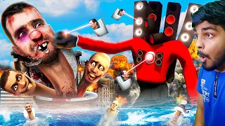 GTA 5 : FRANKLIN Becomes SPEAKERMAN & Destroy SKIBIDI TOILET ARMY😱| Gta 5 tamil | Gta tamilan