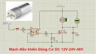 Mạch Điều Khiển Động Cơ DC 12V-24V-48V Dùng Mosfet IRF540 || Điện Tử Cơ Bản || NVH TV