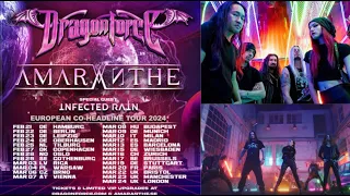 DragonForce and Amaranthe announce co-headlining European tour - w/ Infected Rain - dates released!