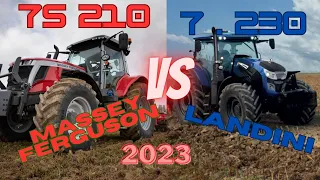 MASSEY FERGUSON 7S 210 VS LANDINI 7 230 #tractor #top #agriculture #masseyferguson #landini