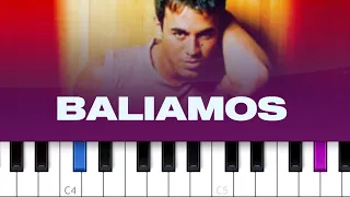 Enrique Iglesias - Bailamos (piano tutorial)