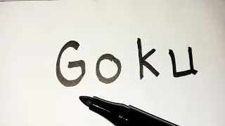 HOW TO DRAW GOKU FROM DRAGON BALL SUPER/BEGINS WITH HIS NAME