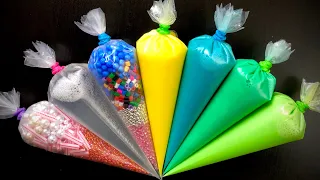 Making Crunchy Slime With Piping Bags - Satisfying Slime Video ASMR #36