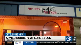 Middletown police search for suspects after armed robbery at nail salon