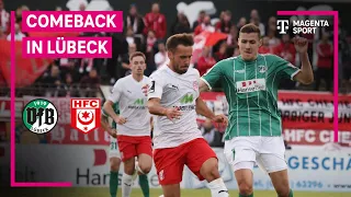 VfB Lübeck - Hallescher FC, Highlights mit Live-Kommentar | 3. Liga | MAGENTA SPORT