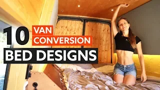 10 Awesome BED DESIGNS for your VAN CONVERSION 🛏 🚐