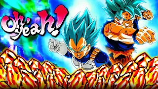 (Dokkan Battle) HUH!? WELL THIS BANNER IS CERTAINLY NOT CURSED FOR ME! LR BLUE GOKU & VEGETA SUMMONS