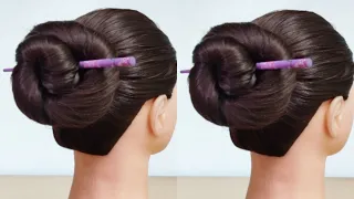 Quick & Easy Bun Stick Hairstyle Pencil Hairstyle||Hairst Stick Hairstyle||Wooden Hair Stick