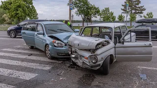 В Днепре на Сичеславской Набережной ЗАЗ врезался в Hyundai: пострадали трое человек