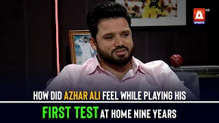 How did #AzharAli feel while playing his first Test at home nine years after making his debut?