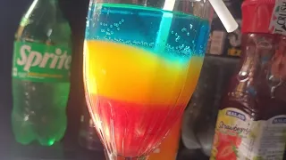 How to make 3 layered mocktail drink || @anu_kitchen09