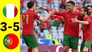 Cuplikan Gol Hasil Pertandingan Portugal vs Italia Hasil Kualifikasi Piala Dunia Tadi Malam 2021