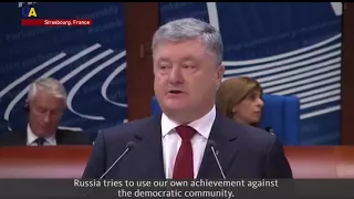 Ukraine's Poroshenko: 'Russia's Main Goal is to Destroy Democracy'