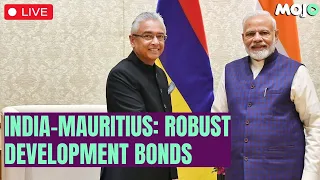 BJP LIVE | PM Modi & PM JugnauthUnveil Mauritius Projects | Airstrip & Jetty | Agalgea Islands