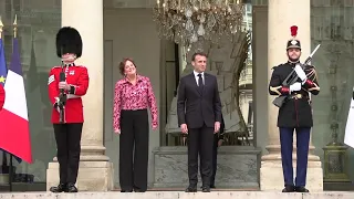 Des gardes britanniques à l'Elysée pour célébrer 120 ans d'Entente cordiale | AFP Images