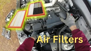 Mercedes 320Cdi OM642 Air Filters Replacement (280cdi/350cdi)