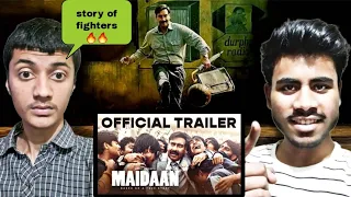 AN UNTOLD HISTORY ⚽❤️‍🔥.MAIDAAN OFFICIAL TRAILER REACTION BY AkensReaction 🔥❤️‍🔥.