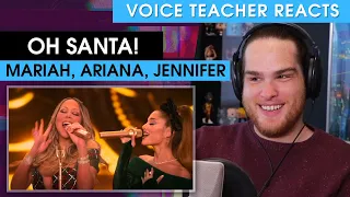 Voice Teacher Reacts to Oh Santa! - Mariah Carey ft. Ariana Grande and Jennifer Hudson