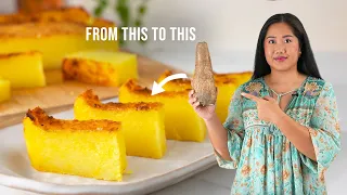 Easy Kuih Bingka Ubi (Baked Cassava Cake) | Vegan and Gluten Free