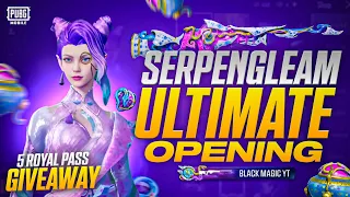 🔥 New Glazing Ripple Crate opening in Pubg Serpengleam AWM Skin & Ultimate set